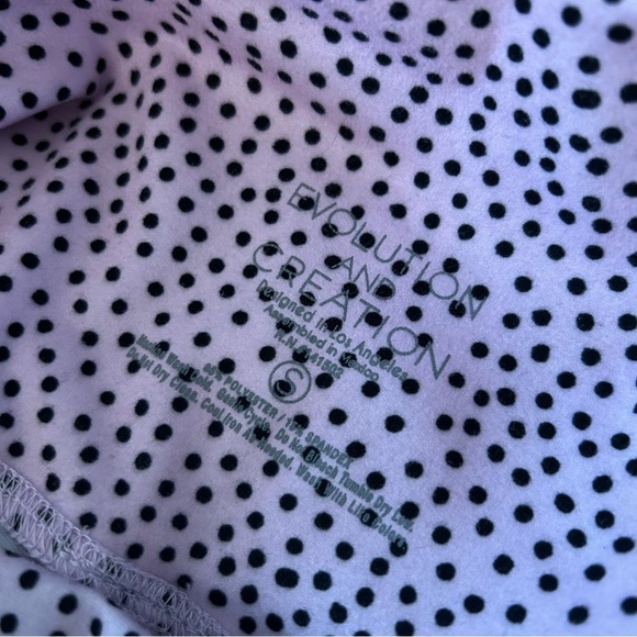 ❤️ Evolution and Creation Lavender and Black Polka Dot Fabric S - Picture 6 of 11